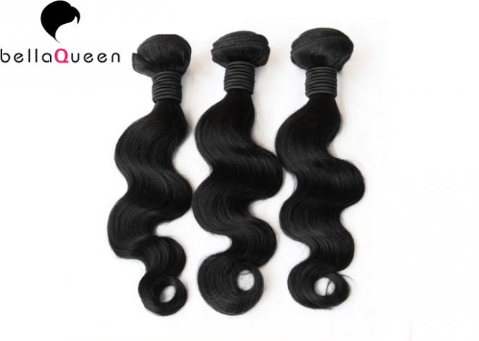 Extensões brasileiras do cabelo humano do Virgin, 10" - 30" tecelagem do cabelo da onda 6A do corpo