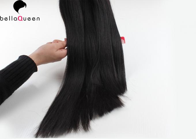 8" - 30" da extensão indiana do cabelo do Virgin de Remy tecelagem reta natural do cabelo da onda