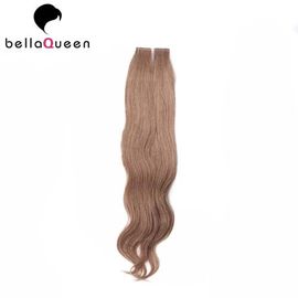 China A extensão completa do cabelo da fita de Brown escuro da onda do corpo das cutículas para mulheres termina completamente fornecedor