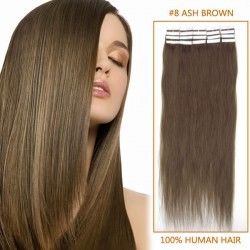 China Extensão reta de seda do cabelo humano da fita de Brown escuro 4# do cabelo do homem de bem de Remy fornecedor