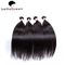 Emaranhado natural de 100% e cabelo humano peruano livre da vertente de reto de seda preto fornecedor