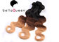 Extensões indianas do cabelo de Ombre Remy do Virgin, Weave do cabelo humano da onda do corpo fornecedor