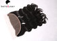 O meio preto natural não processado do cabelo humano parte o fechamento do laço para mulheres fornecedor