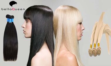 Forme a categoria de trama européia reta natural e dourada 6A das extensões do cabelo